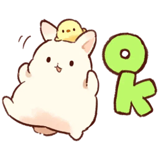 Soft and cute rabbit - Sticker 3