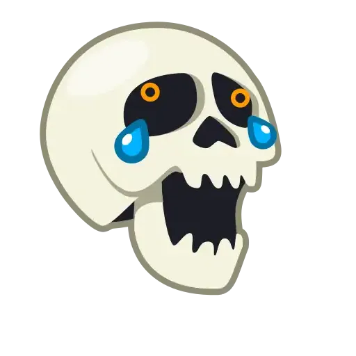 Skull Animated - Sticker 5