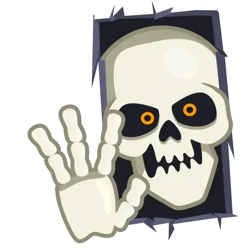 Skull Animated - Sticker 4