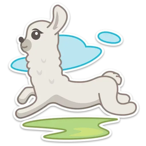 Cute lama - Sticker 3