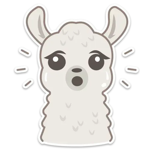Cute lama - Sticker 8