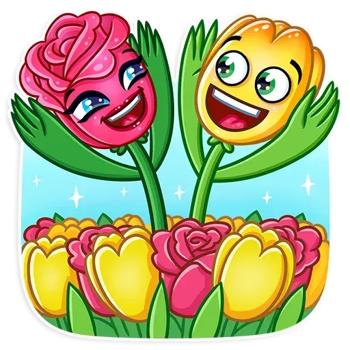 Romantic Flowers - Sticker