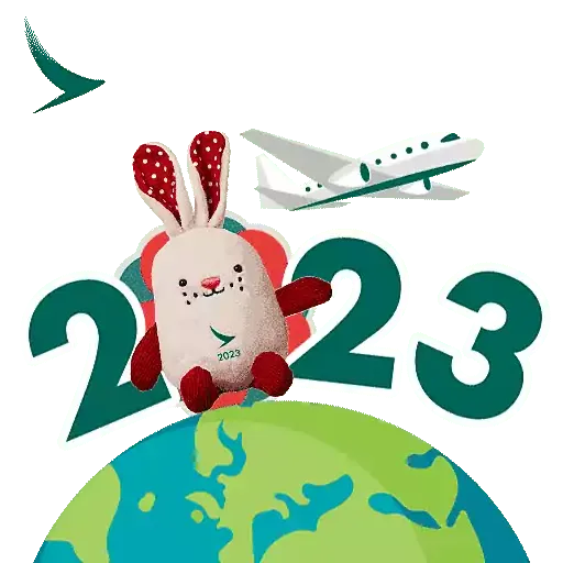 國泰 Cathay Pacific 2023 兔年CNY - Sticker 5