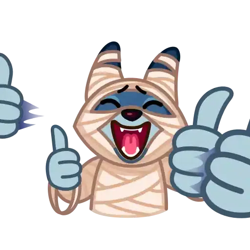 Mummy Jackal - Sticker 2