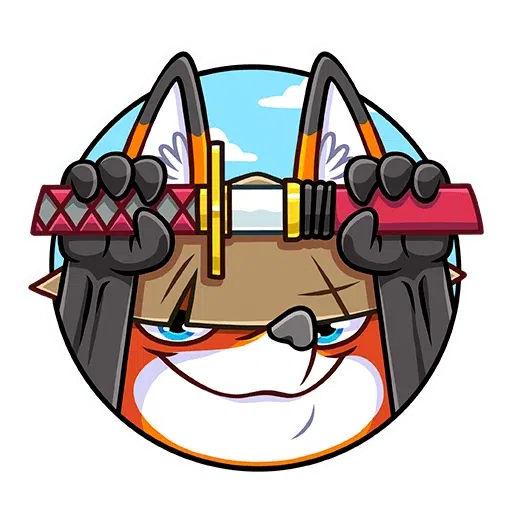 Samurai Fox - Sticker 3