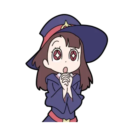 Anime LARGE STICKERS 24pc, 2.5"x3.5" Little Witch Academia 451-021