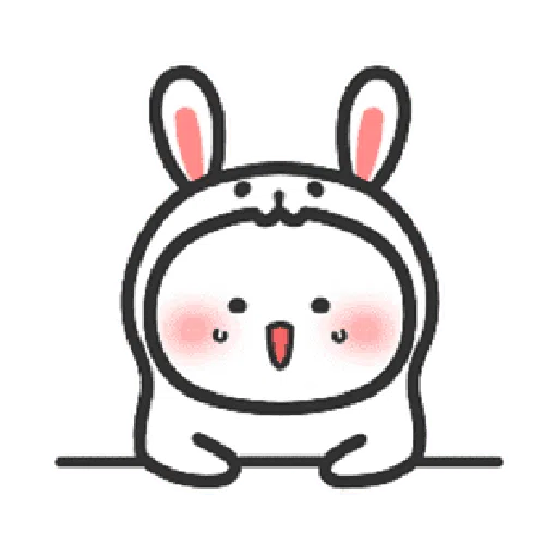 Happy baby rabbit's daily life - Sticker 1